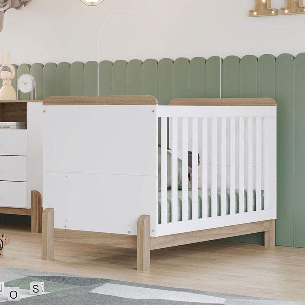 Berço Mini Cama Ternura Ambiente Branco Jequitibá - Henn