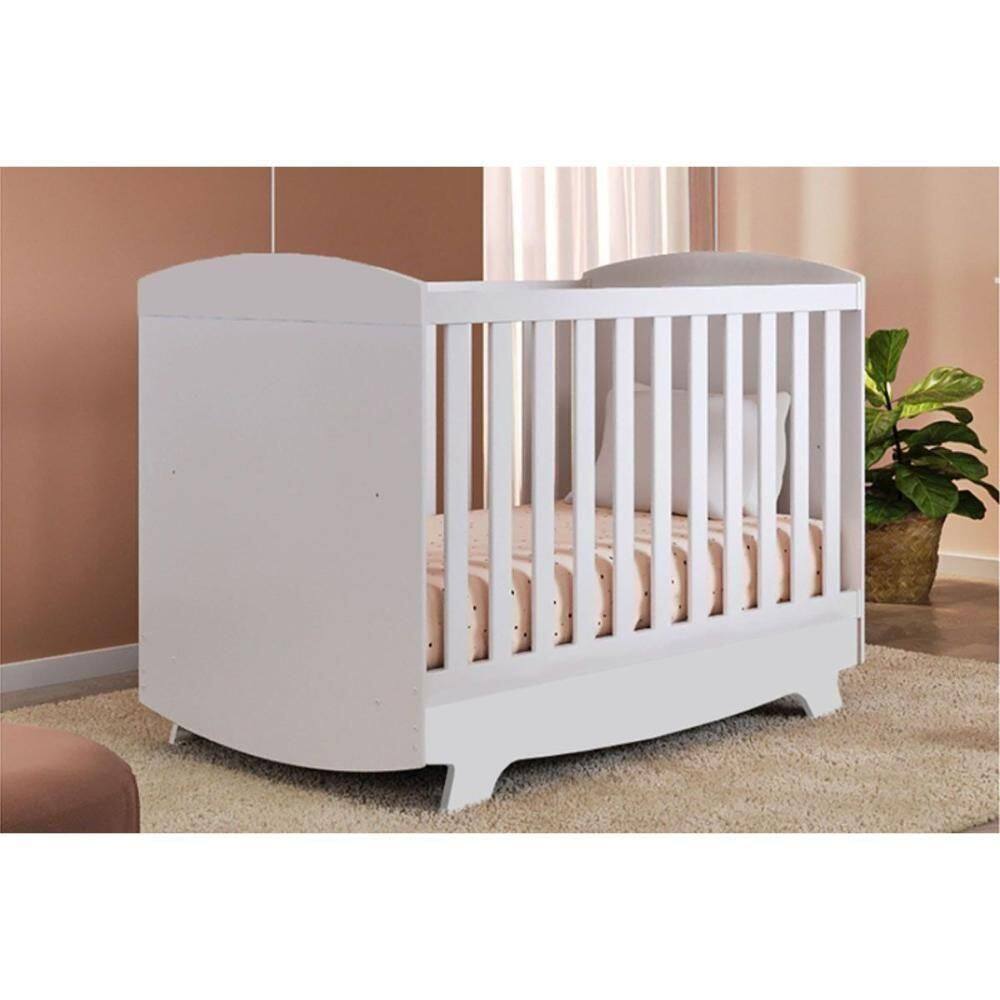 Berço Infantil Cris 3 Em 1 Branco - Peroba