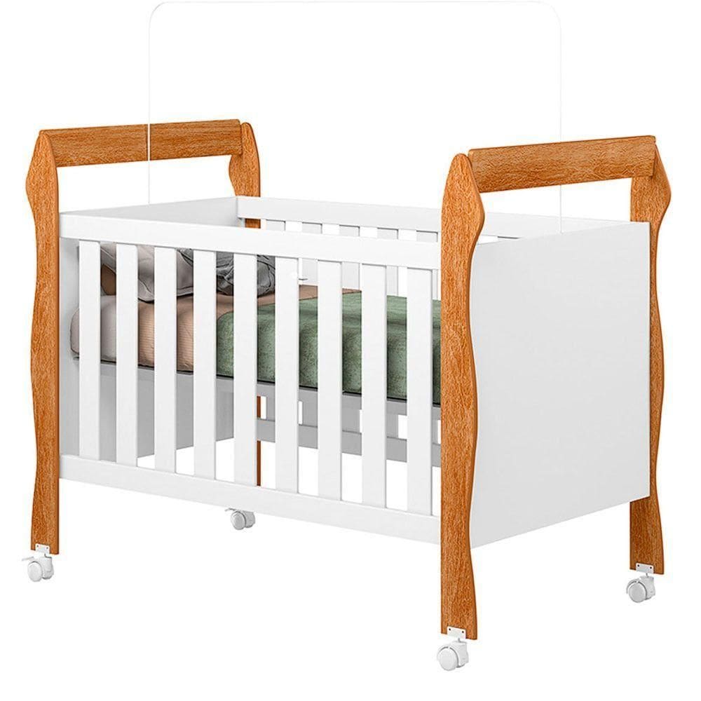 Berço Mini Cama 3 Em 1 Soninho 100% Mdf Tigus Baby Amadeirado