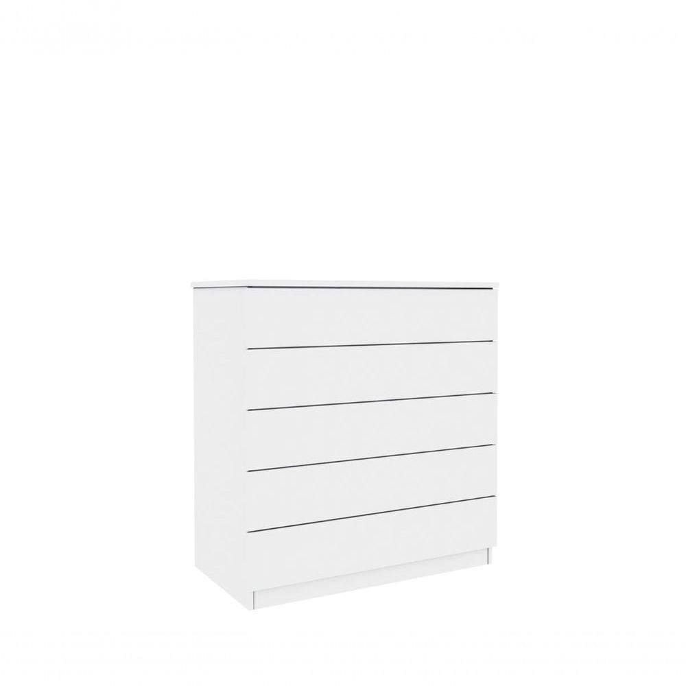 Cômoda Premium 5 Gavetas Tcil Móveis Cor:neve