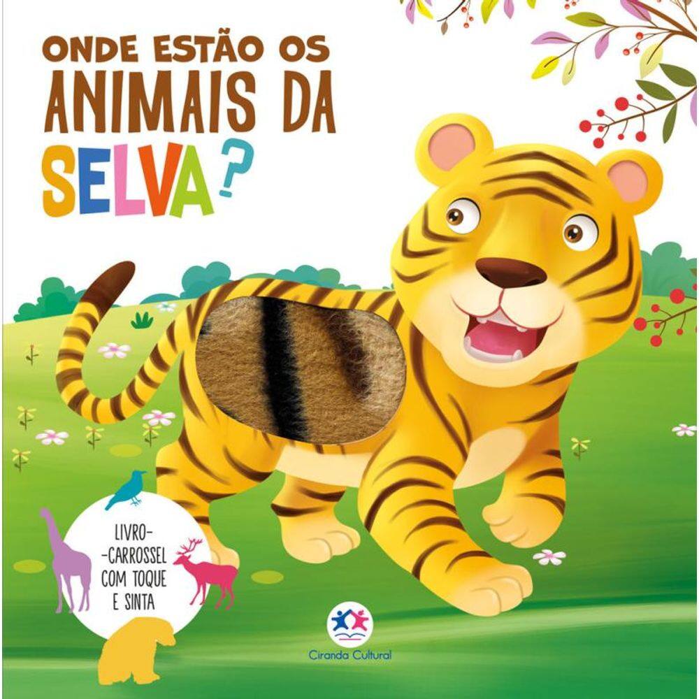 Onde estão os animais da selva? - Toque e sinta