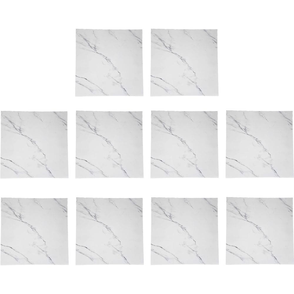 Placa Adesiva Autocolante Kit 10 Marmore Falso Papel Parede Sala Estar Quarto Banheiro Cozinha Obra Reforma Escritorio