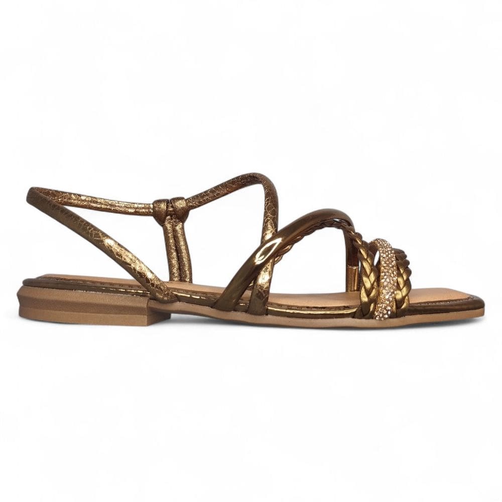 Sandália Rasteira Feminina Calce Fácil Mississipi J0661