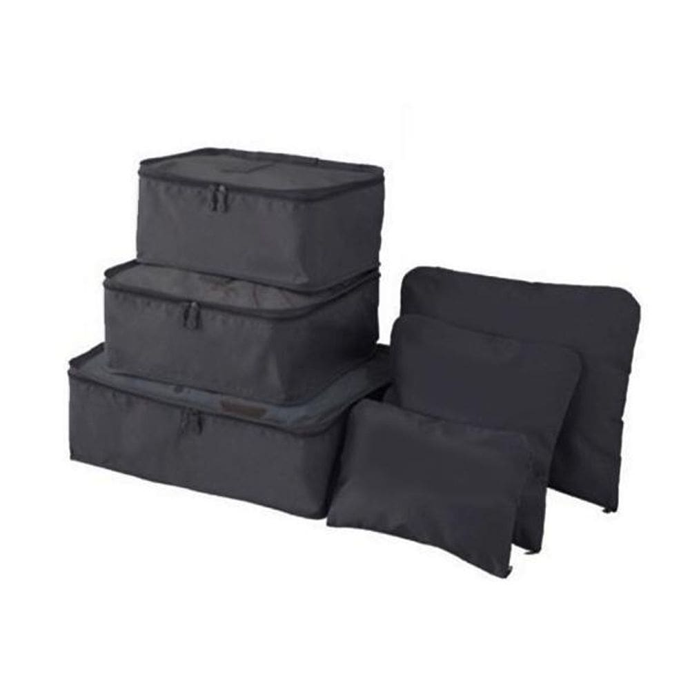 Organizador De Mala 6 Peças Necessaire Viagem Bolsa Saco