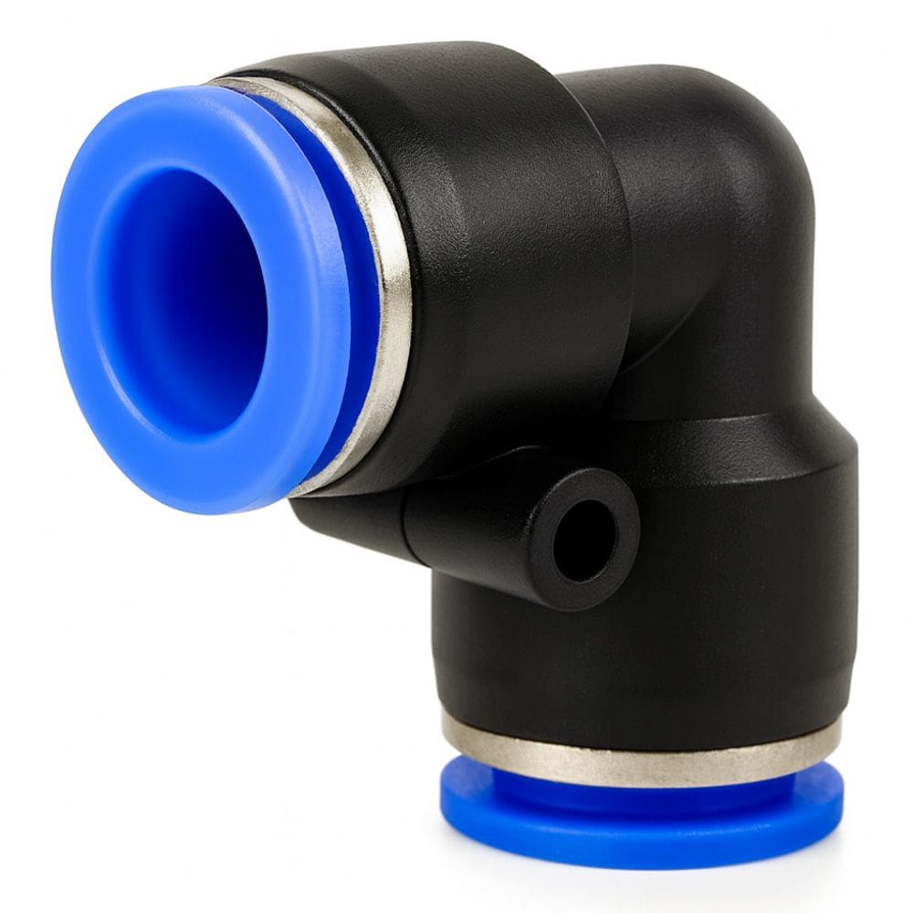 Cotovelo União Conexão Emenda 10mm PU Pneumática Engate Rápido