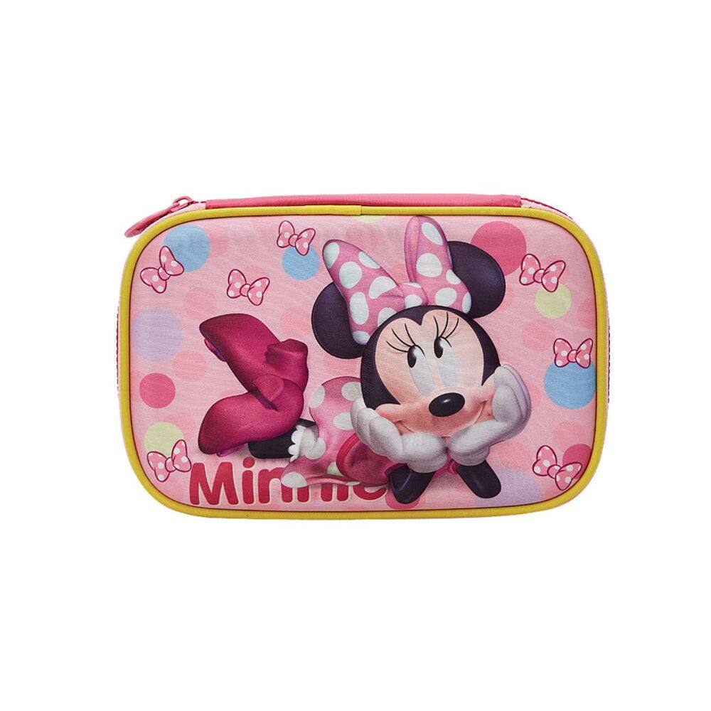 Estojo Escolar Box Minnie Disney Meninas Infantil 100 pens