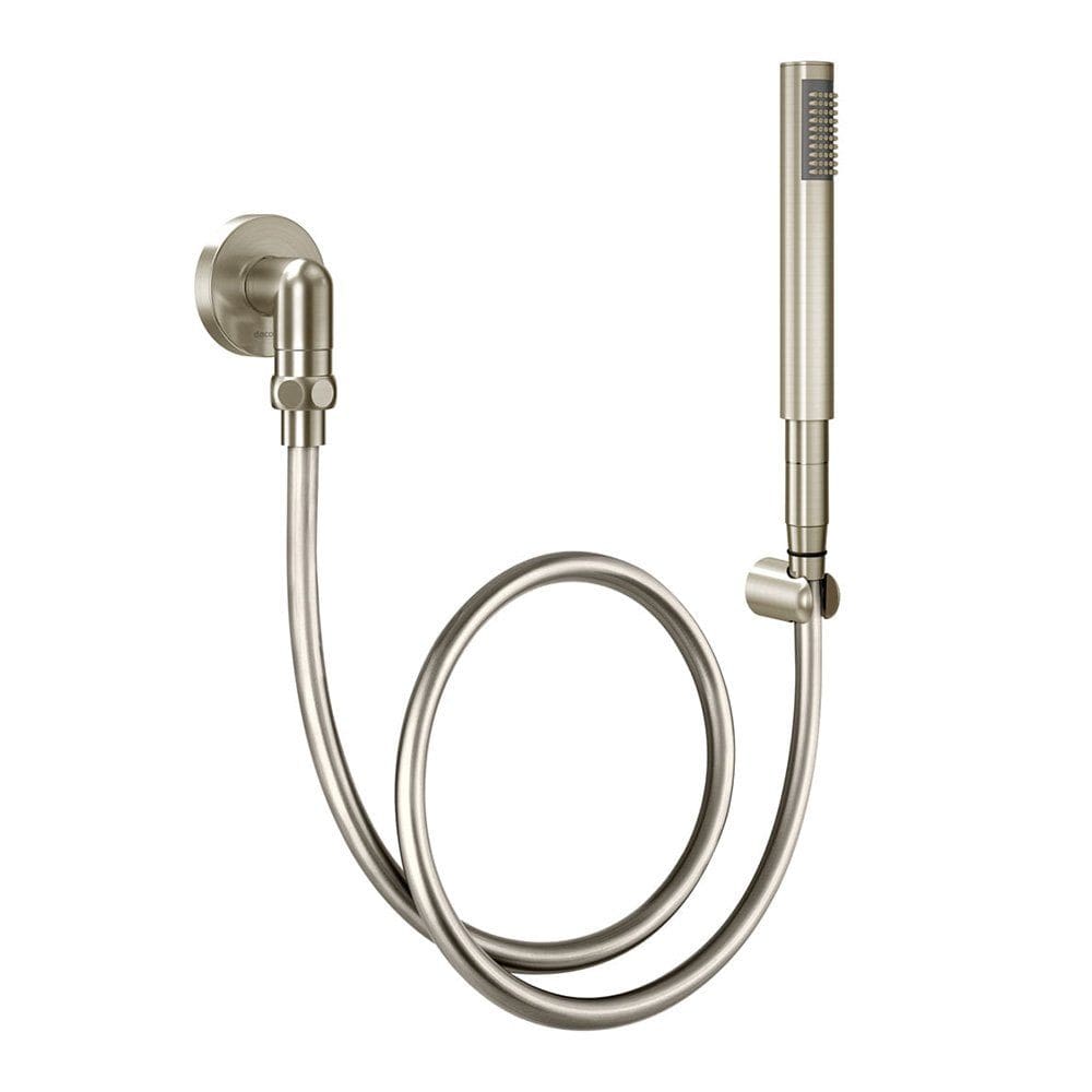 Ducha Manual com Joelho 90° Docol C30 90018346044 Níquel Escovado