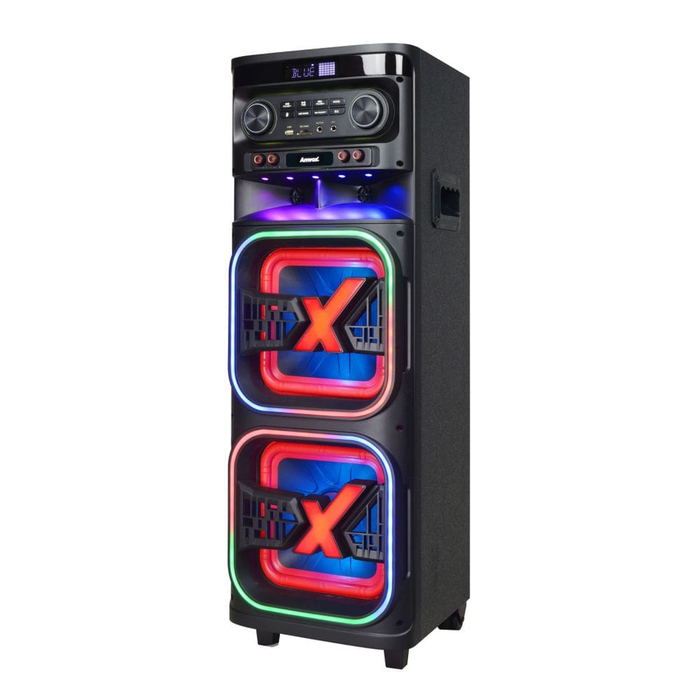 Caixa de Som Amvox ATX2108M Quadradinho 10” pol TWS / Radio FM - 2100W