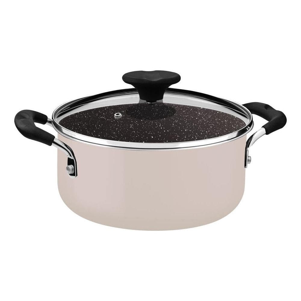 Caçarola Tunis Rosa Trufado - 24cm - 4,8L - Tramontina