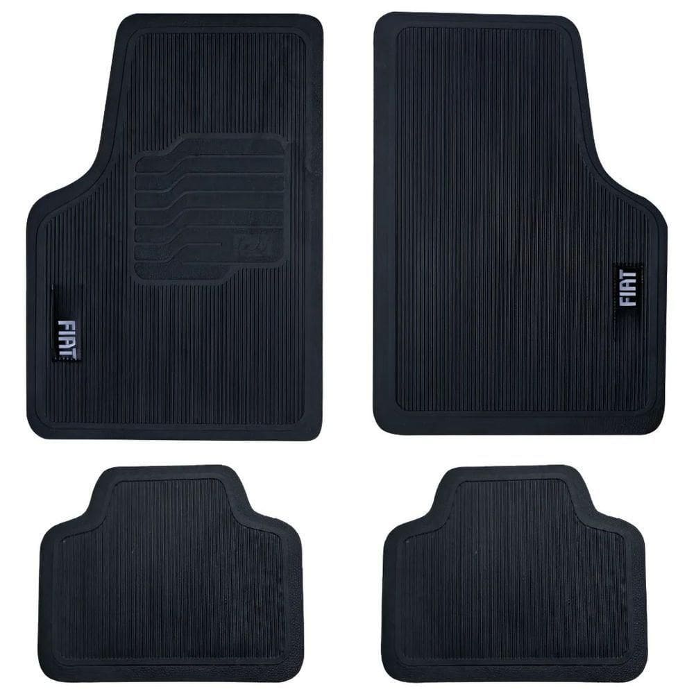 Tapete Universal Para Linha Fiat Emborrachado Carro 4 Peças