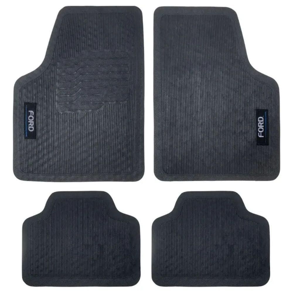 Tapete Universal Para Linha Ford Emborrachado Carro 4 Peças