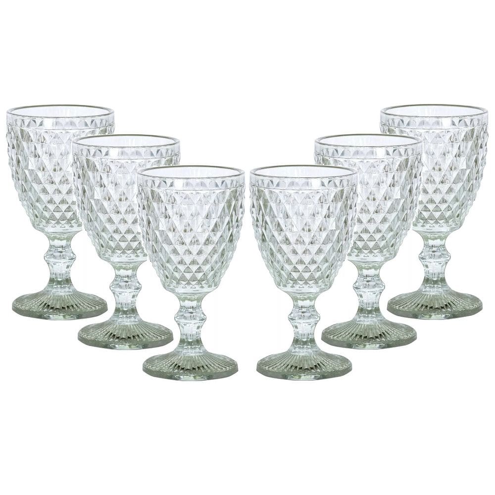 Conjunto 06 Taças Para Vinho 240 Ml Clear Verre Mimostyle