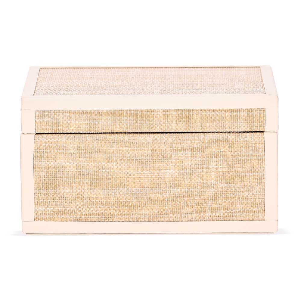 Caixa Decorativa em MDF com Revestimento em Fibra Natural 23,5cm 20664 Mart