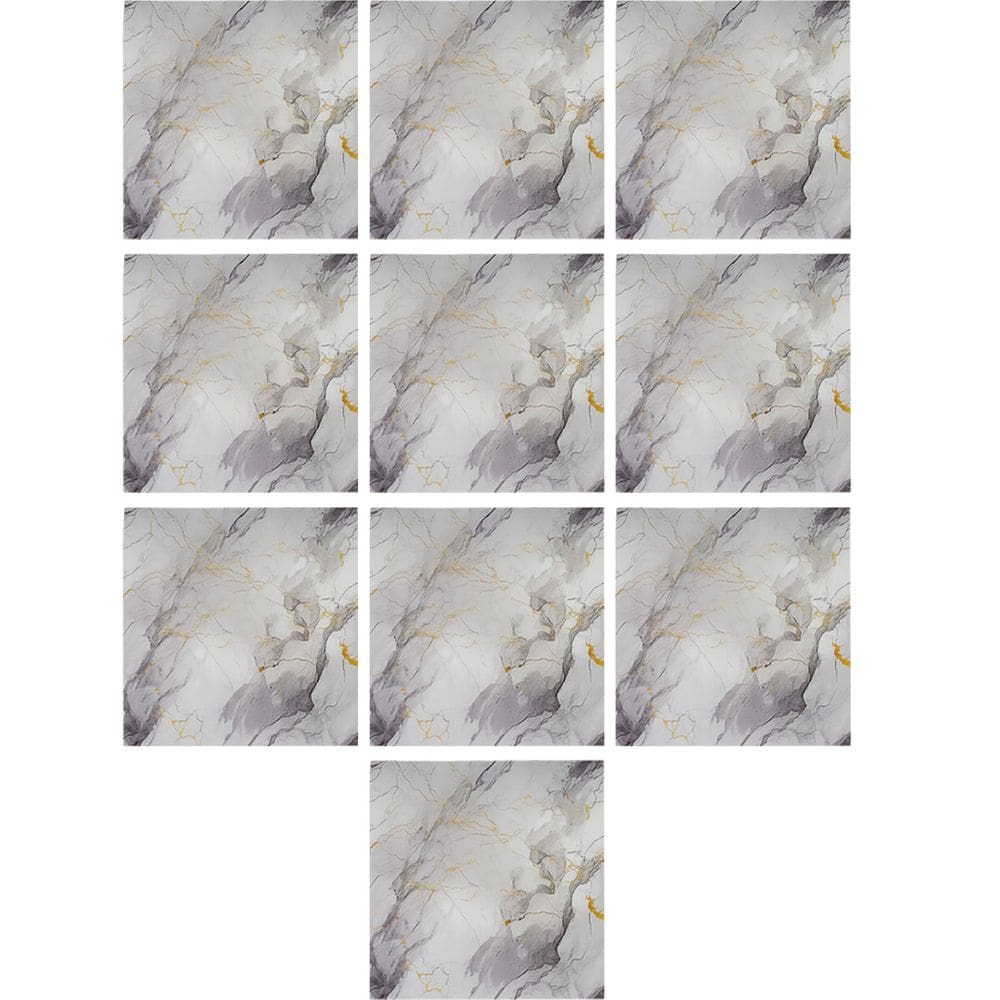 Placa Adesiva Autocolante Marmore Falso Kit 10 Uni Papel de Parede Decoraçao Casa Banheiro Cozinha Reforma Construçao