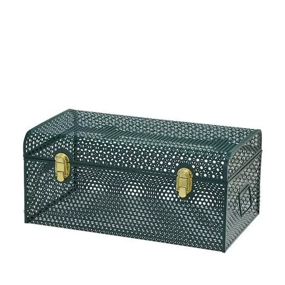 Báu Decorativo em Metal Verde 46cm 16079-PL