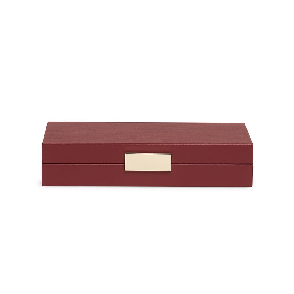 Caixa Decorativa em MDF com Revestimento em PU Vinho 23cm 21082 Mart