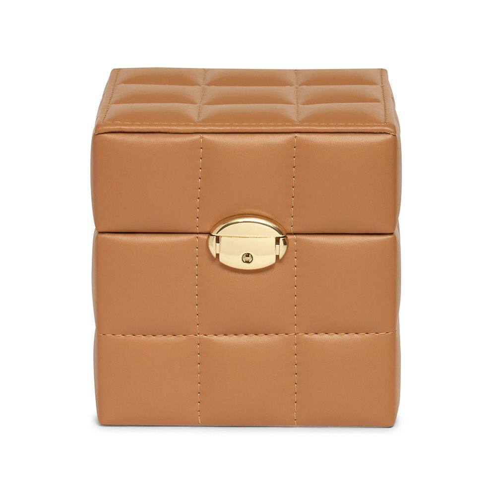 Caixa Decorativa em MDF com Revestimento em PU Caramelo 15cm 20790 Mart