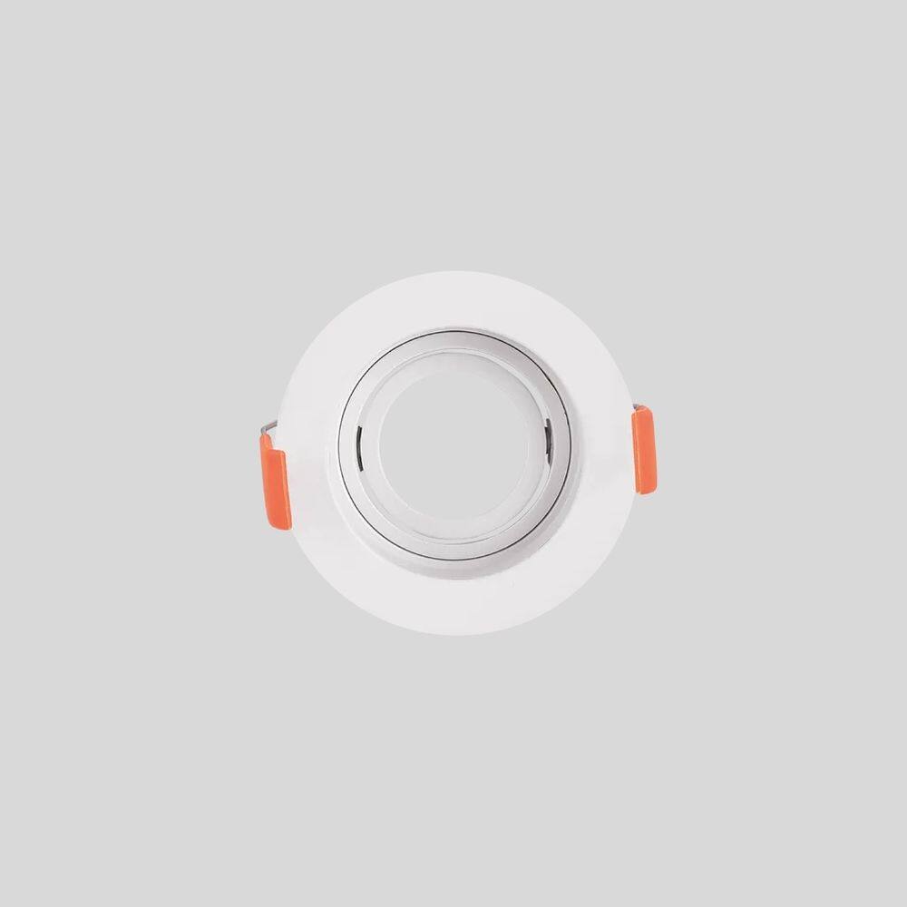 Spot de Embutir Redondo Branco Par20 E27 Direcionável Recuado 13cm