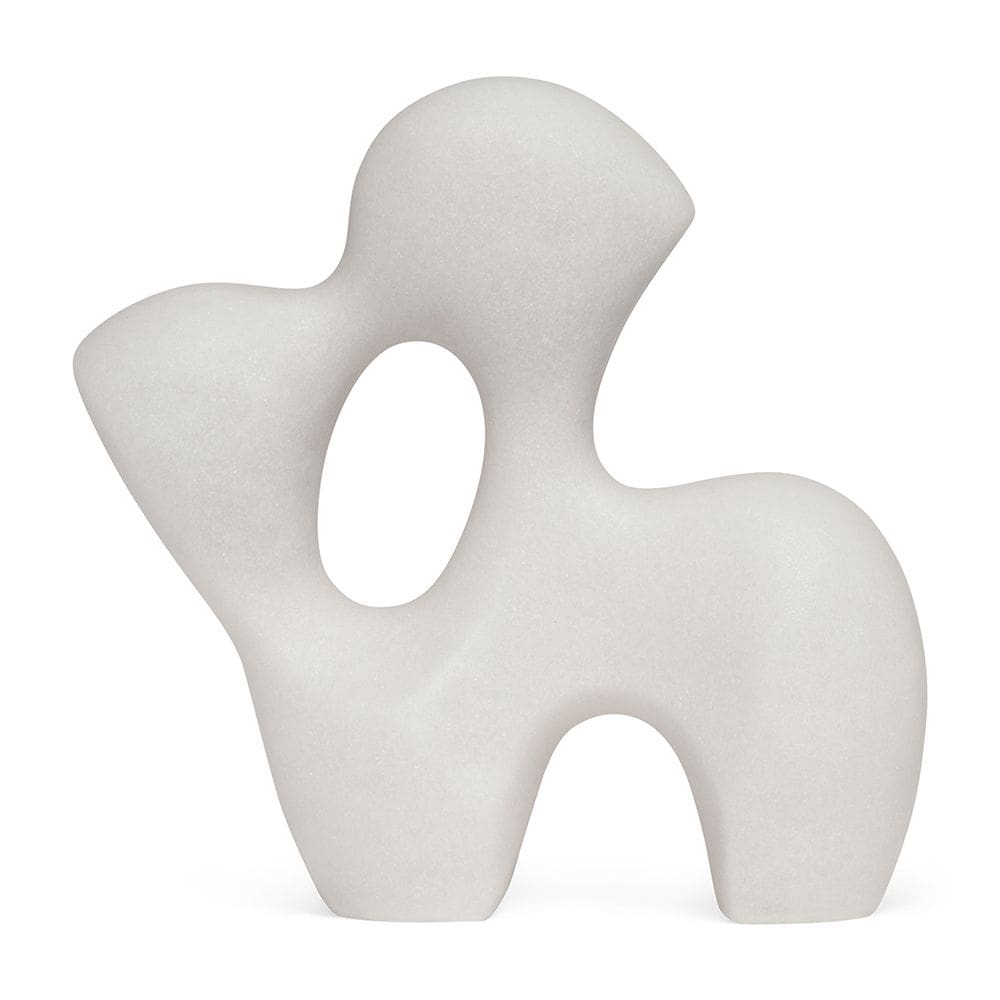 Escultura Decorativa Abstrata em Poliresina 28cm 21139 Mart