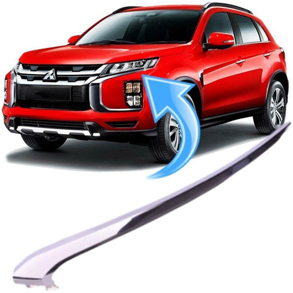 Moldura Superior Parachoque Outlander Asx 2020 À 2022 - Esq