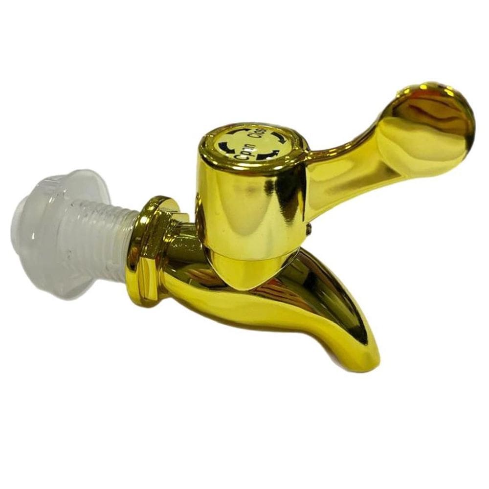 Torneira Multmarcas Torneirinha Plástico Rosca Dourada 1Un