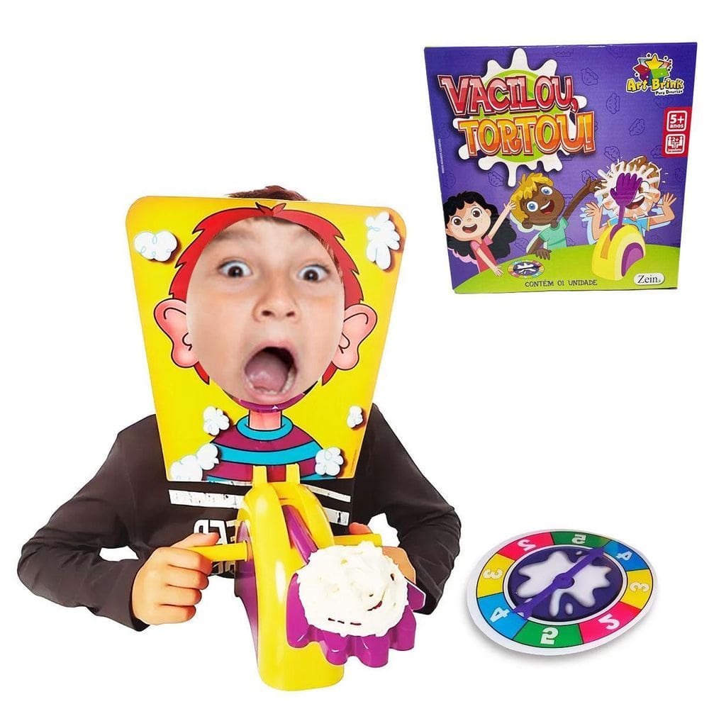 Jogo De Mesa Torta Na Cara Diversão Brinquedo Art Brink