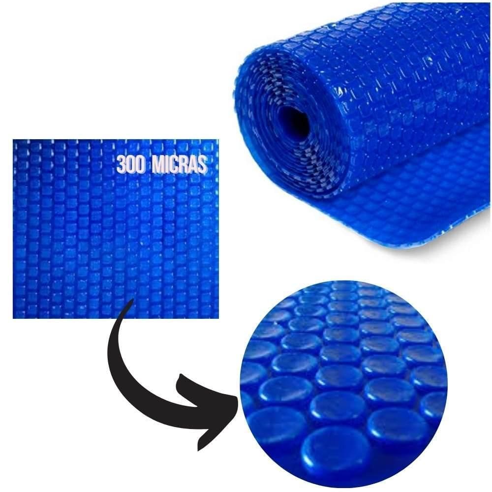 Capa Térmica Bolha 300 Micras Para Piscinas De 07X03  21M