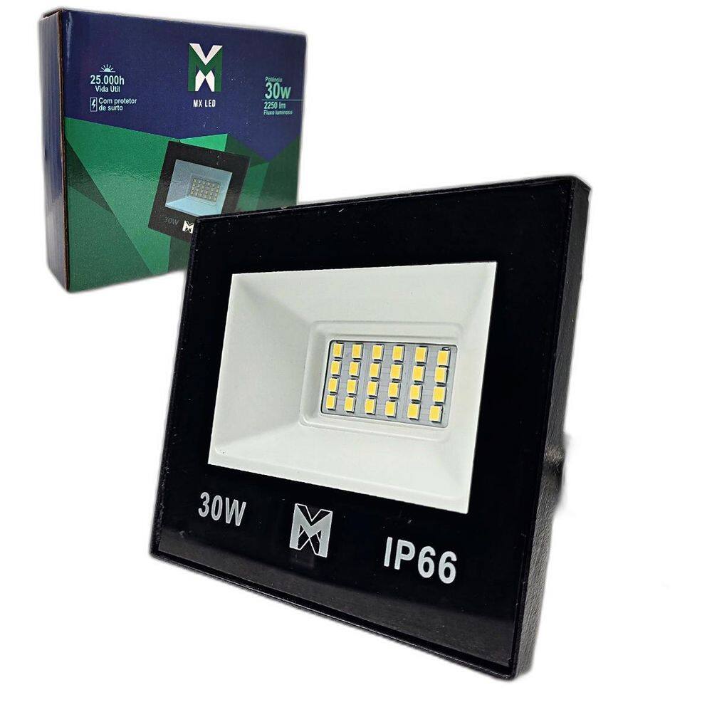 Kit 5 Refletores Holofote Led 30W Verde