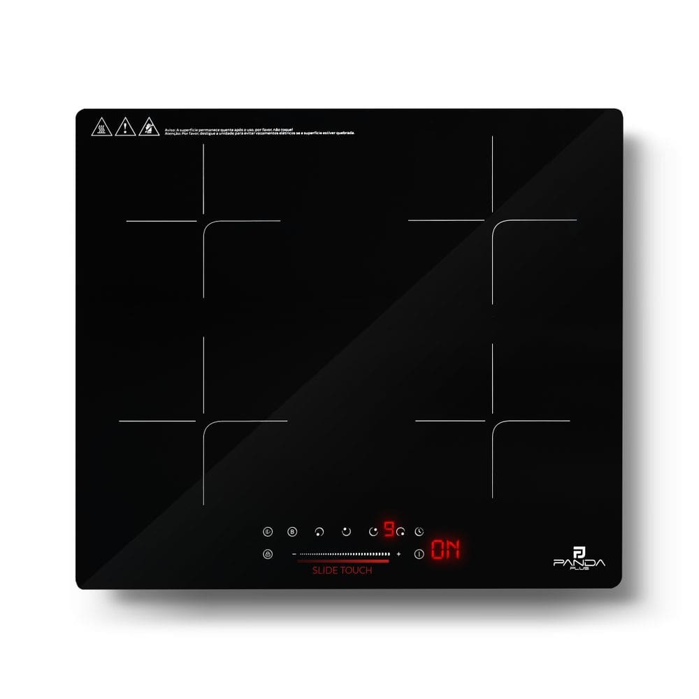 Cooktop Indução 4 Bocas Preto 220v Touch 7000w Panda Plus