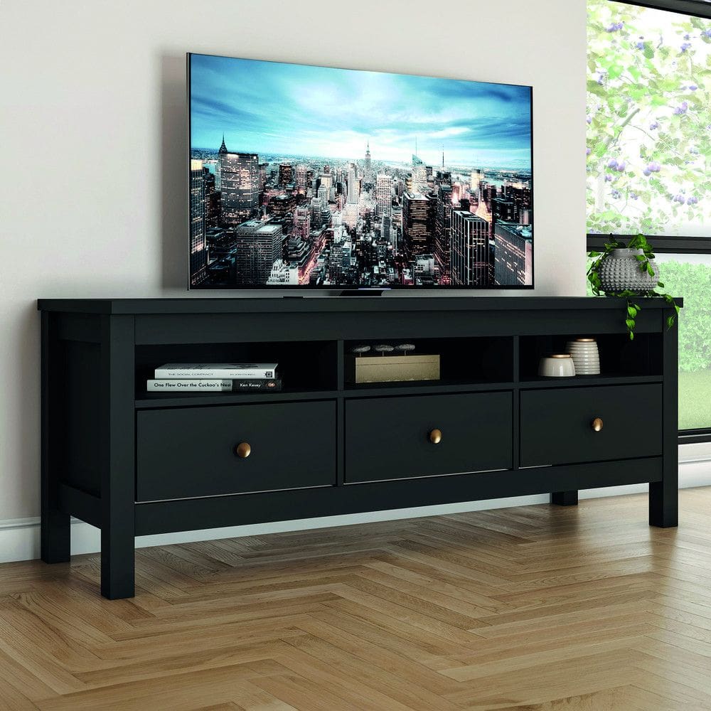 Rack para TV Ate 65 Polegadas 03 Gavetas Indiana Henn