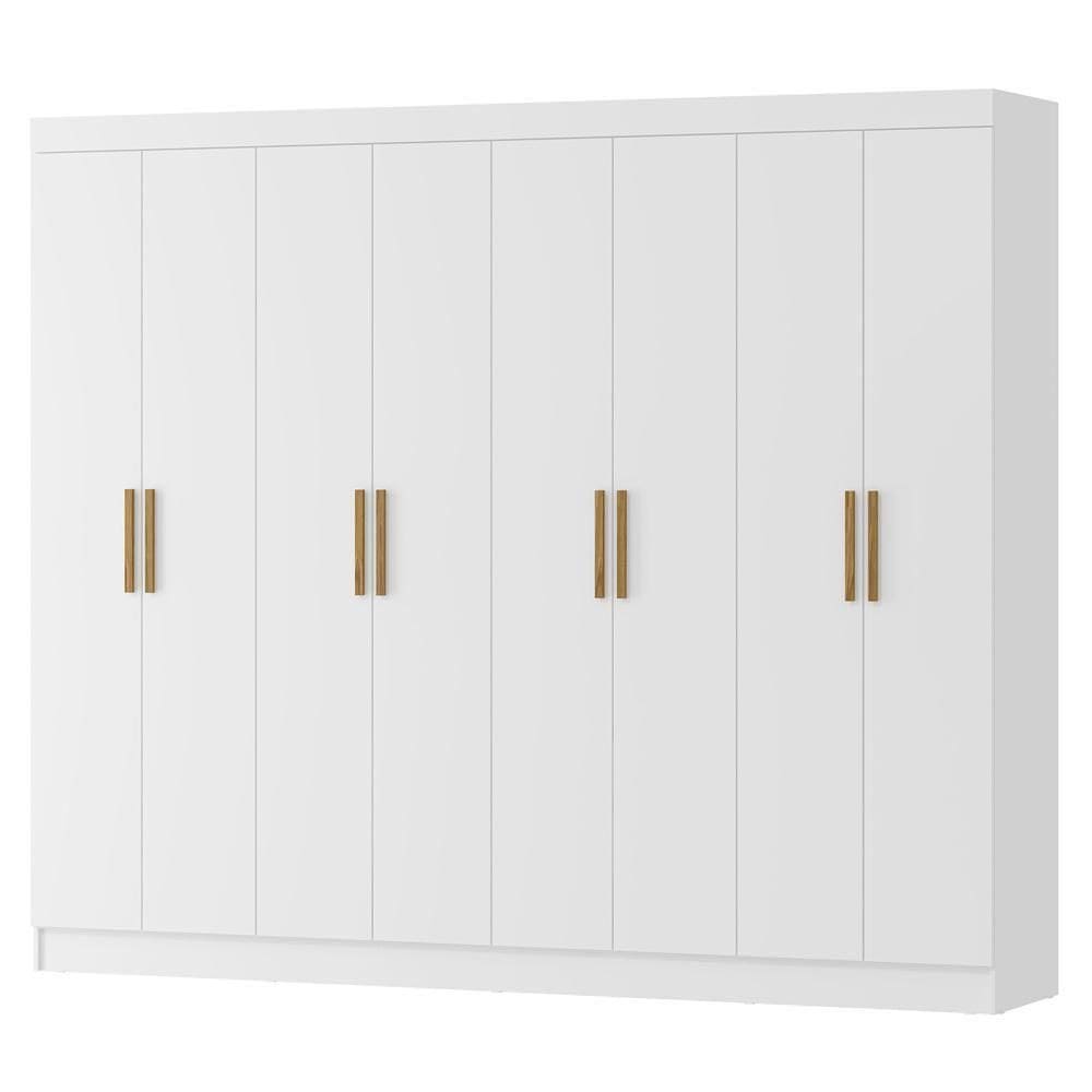 Guarda Roupa Casal 8 Portas 236 Cm Rg138 Neve Mxm