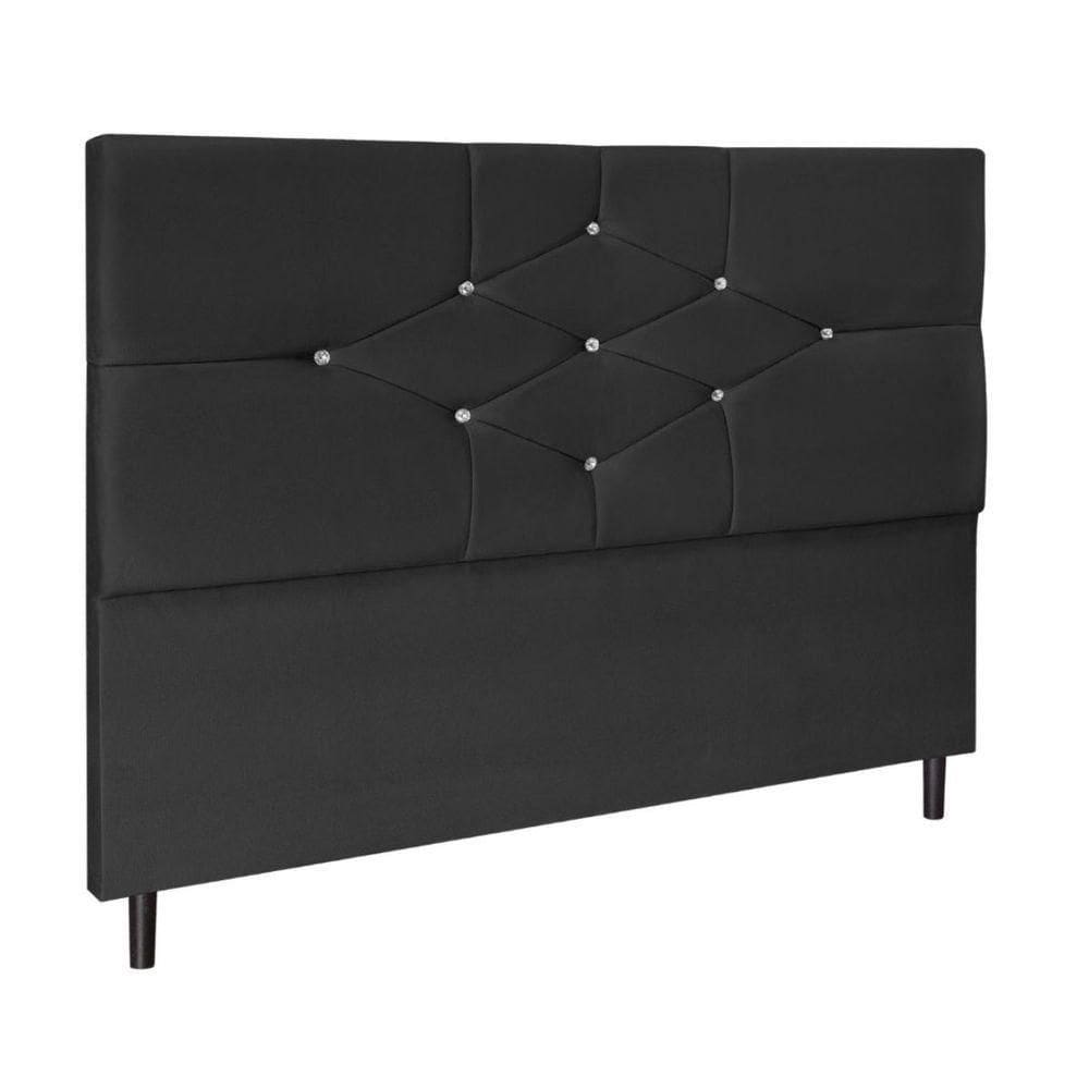 Cabeceira Cama Box Queen 160cm Virgínia Preto