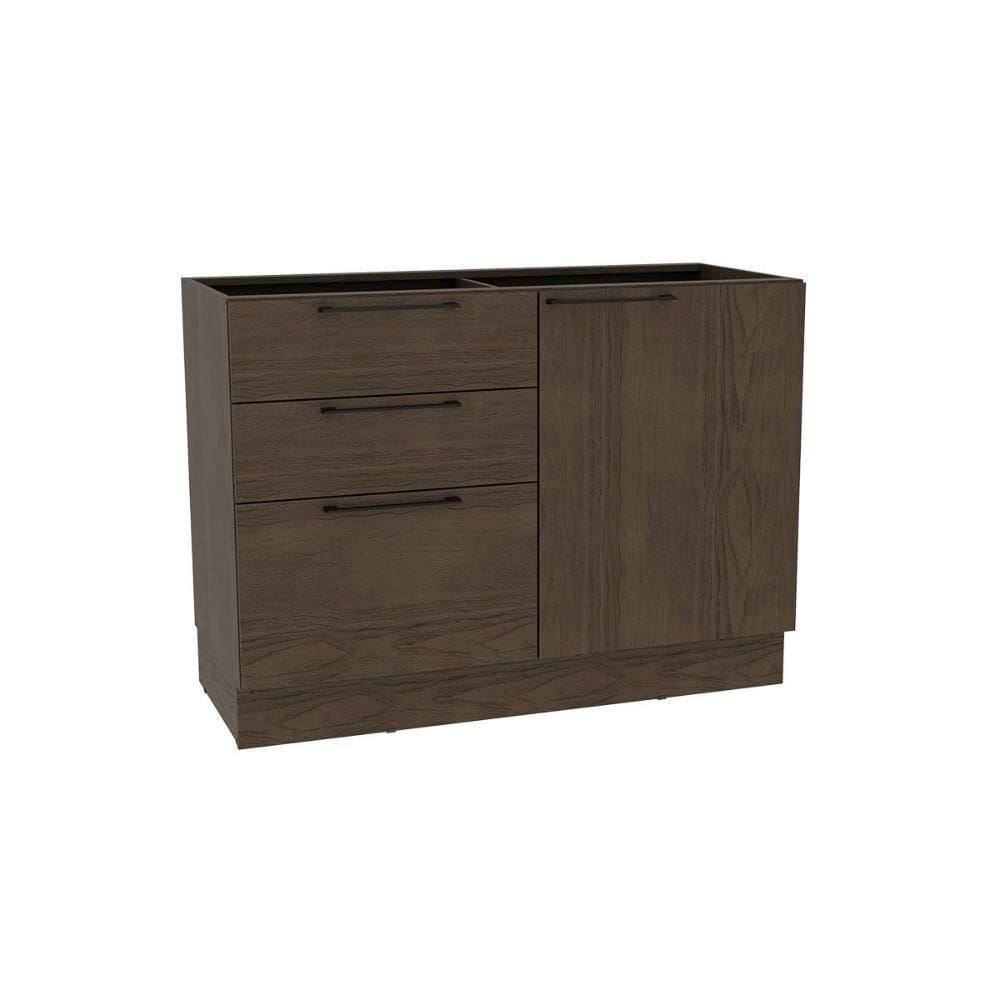 Balcão De Cozinha Amsterdam Ph 3135 C- 1 Porta 3 Gavetas E Divisor De Talheres S- Tampo 120cm Avela - Herval