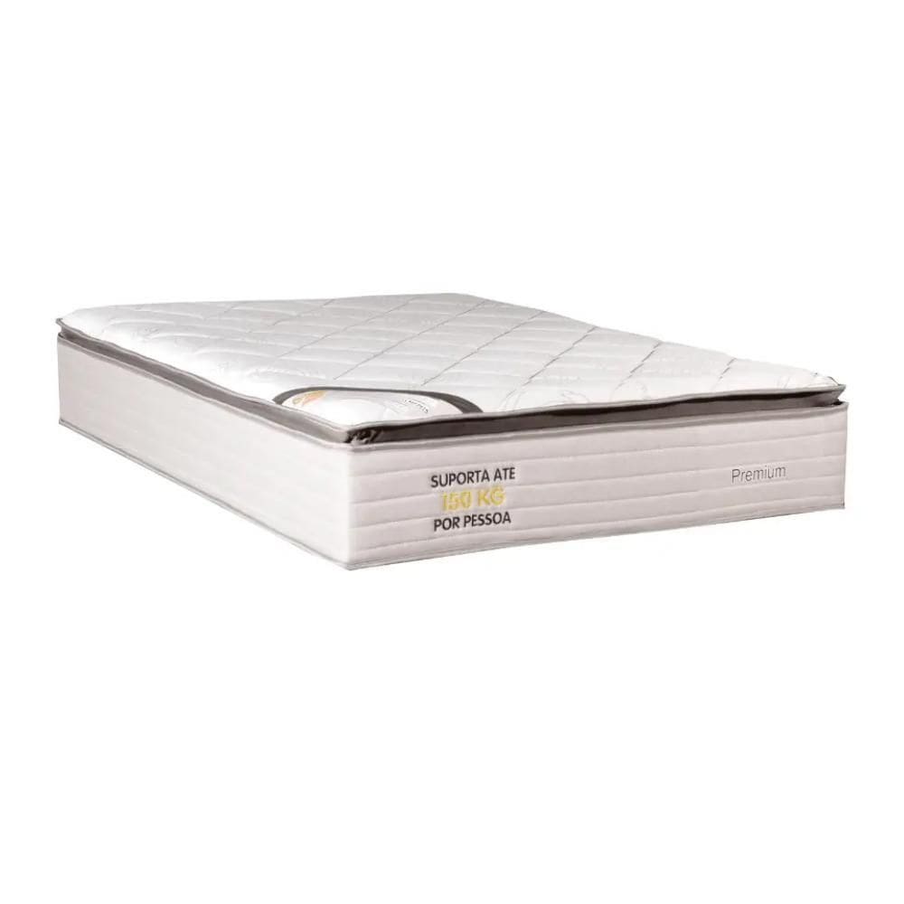 Colchão Casal Molas Ensacadas Pillow Top Bom Pastor Premium 138cm