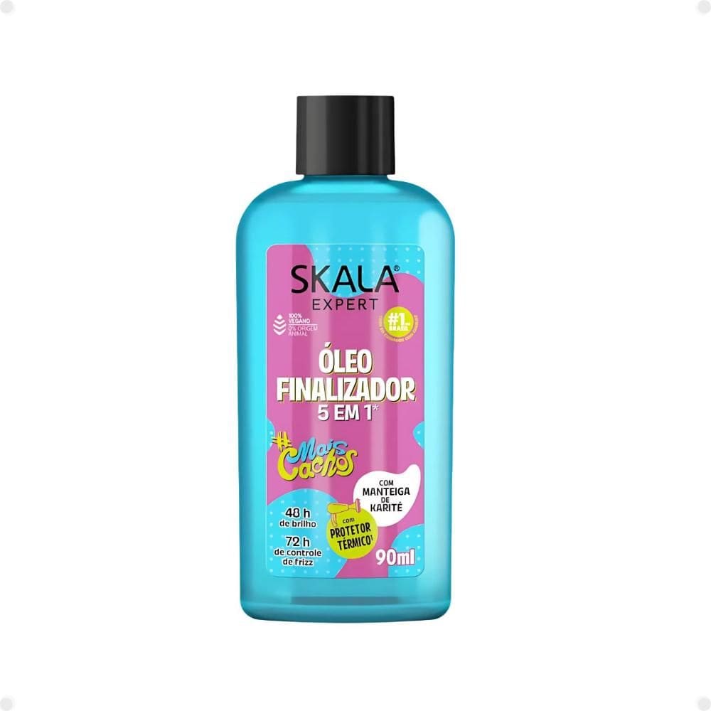Kit Skala Expert Mais Cachos: Creme De Tratamento 1000g e Óleo Finalizador 5 Em 1 90ml