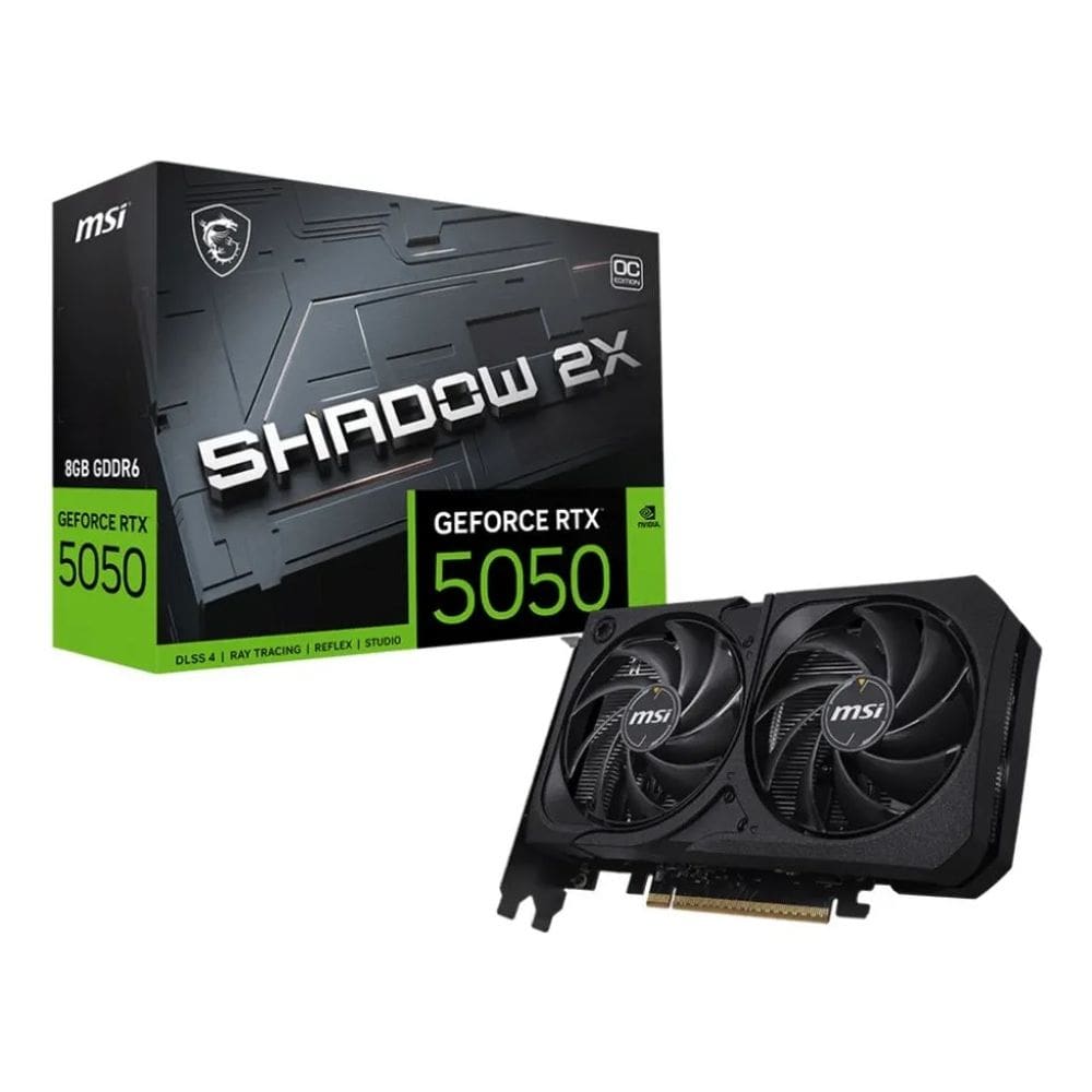 Placa De Video Msi Geforce RTX 5050 Shadow 2x Oc 8GB Gddr6 128bits