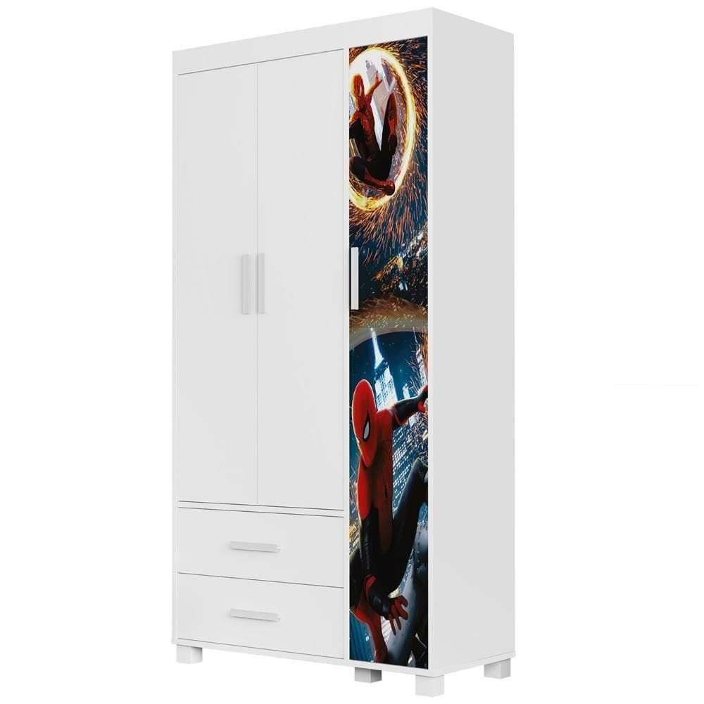 Guarda Roupa Infantil 89cm Com 3 Portas Herói Aranha Z53 - Mpozenato