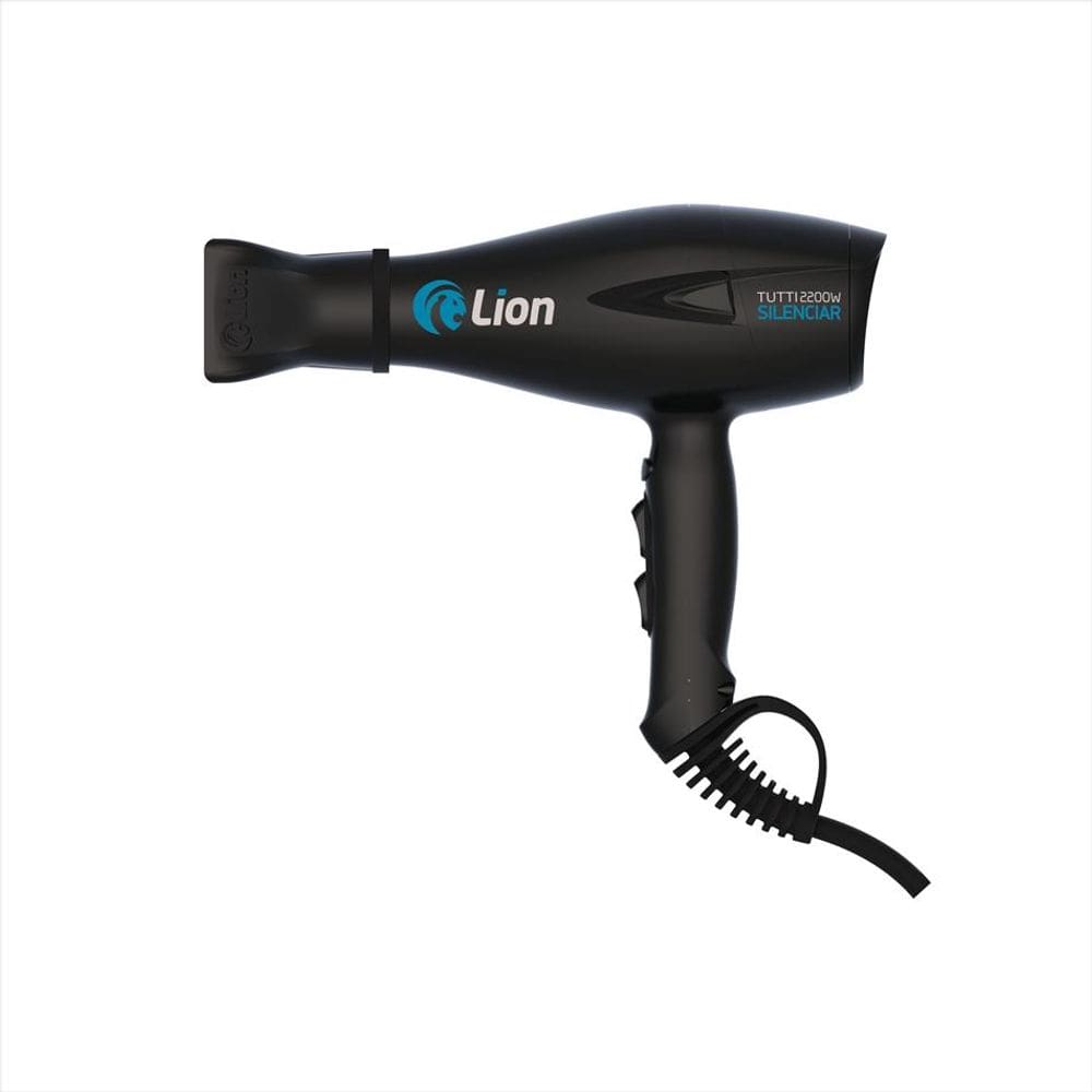 Secador De Cabelo Lion 2200W Tutti Silenciar Preto 127V