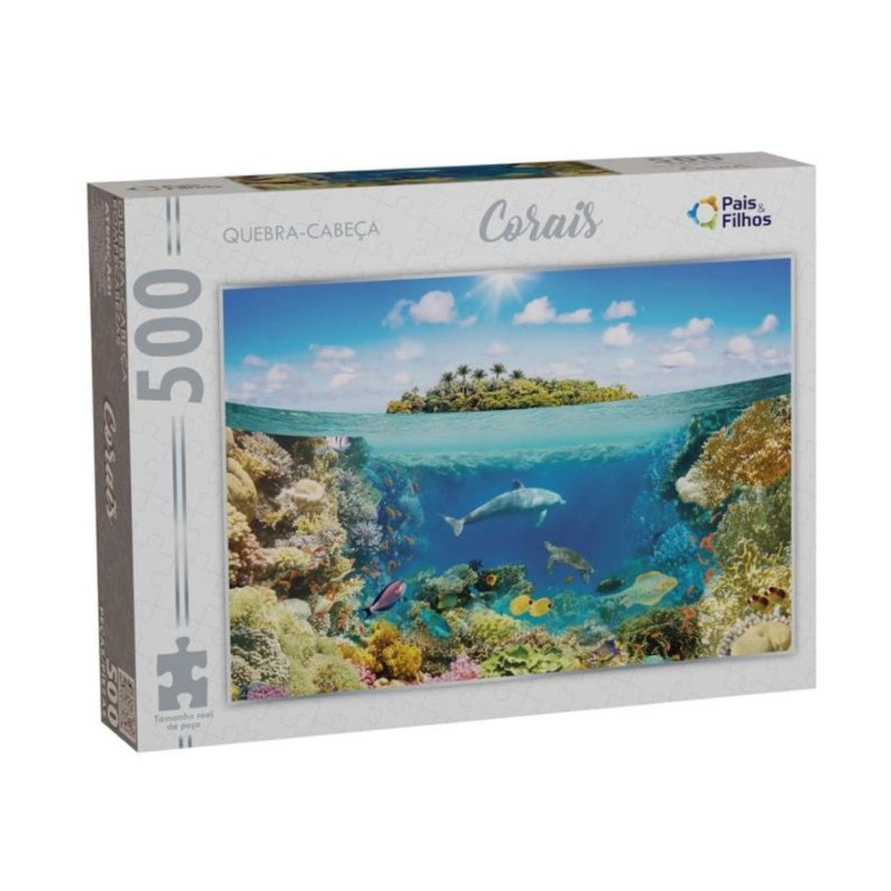 Quebra-Cabeça Oceano Corais - 500 peças - Pais & Filhos