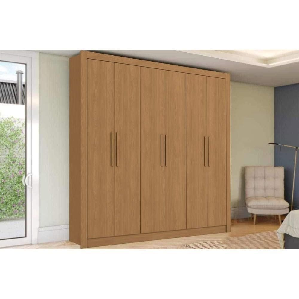 Guarda Roupa 6 Portas E 2 Gavetas M569 Canela - Kappesberg
