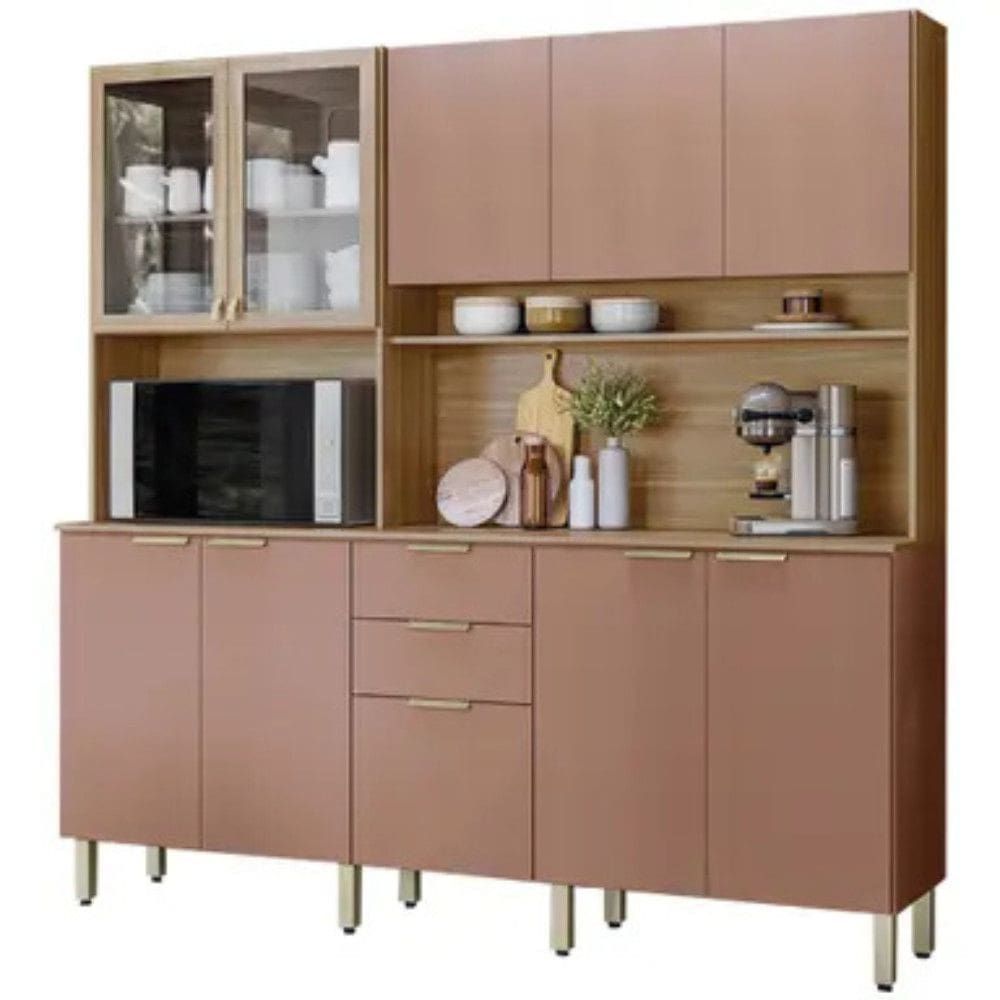 Cozinha Compacta 10 Portas 02 Gavetas Amora Demobile