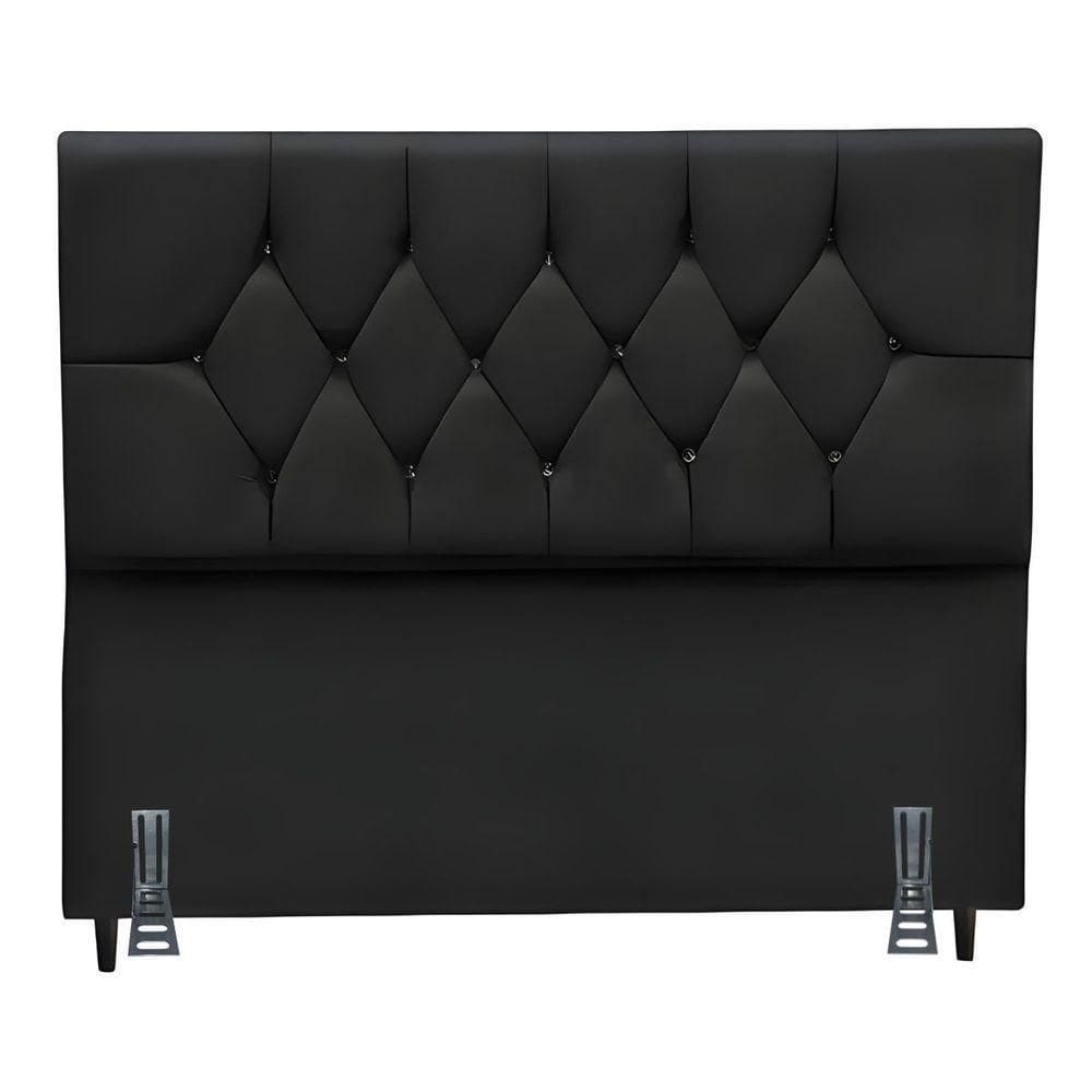 Cabeceira Para Cama Casal Queen 160 Cm Celina E Frame Suede Preto