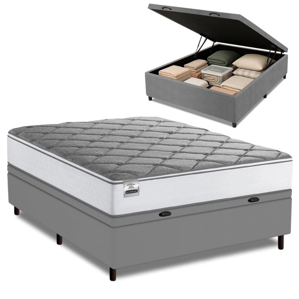 Cama Box Baú Casal Real Max Force Softgel 138x188x68cm
