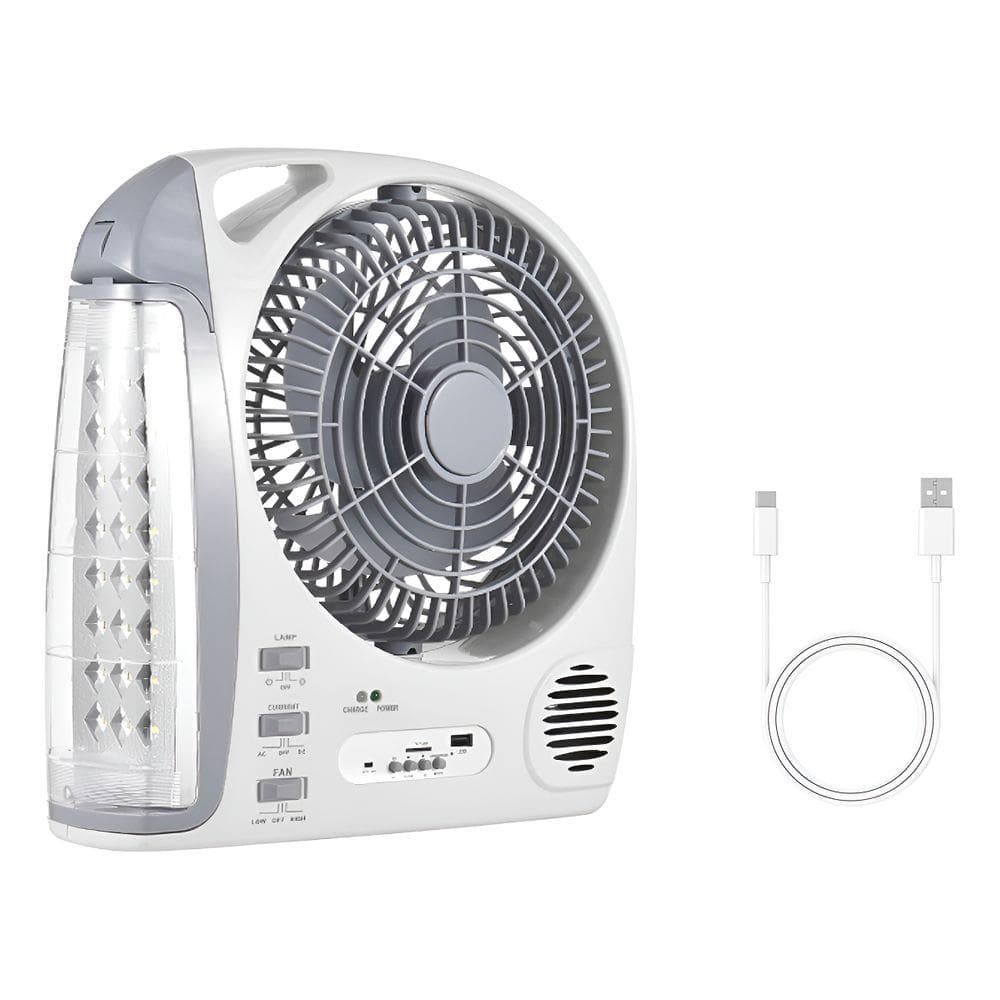 Ventilador Portátil Multifuncional 6 Em 1 Com Luz Led