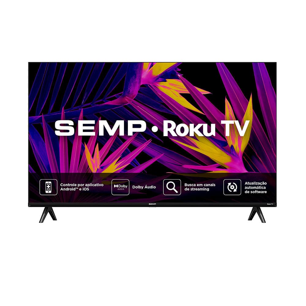 Smart TV LED 32” Smart TV LED 32” Semp Roku R6610 HD Wifi Dual Band PretoRoku R6610 HD Wifi Dual Band Preto