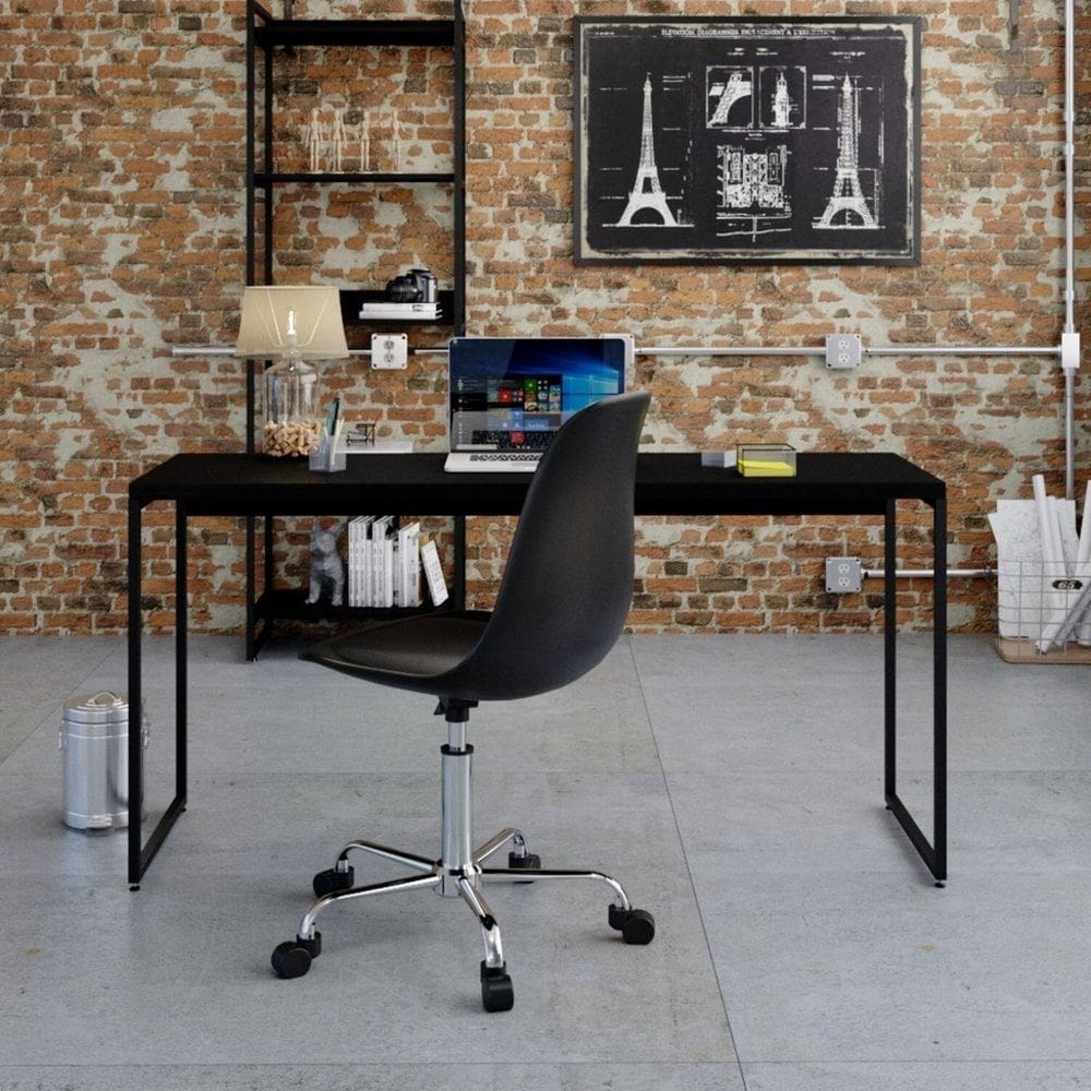 Mesa de Escritório Studio 150cm Dynamica Preto / Ônix