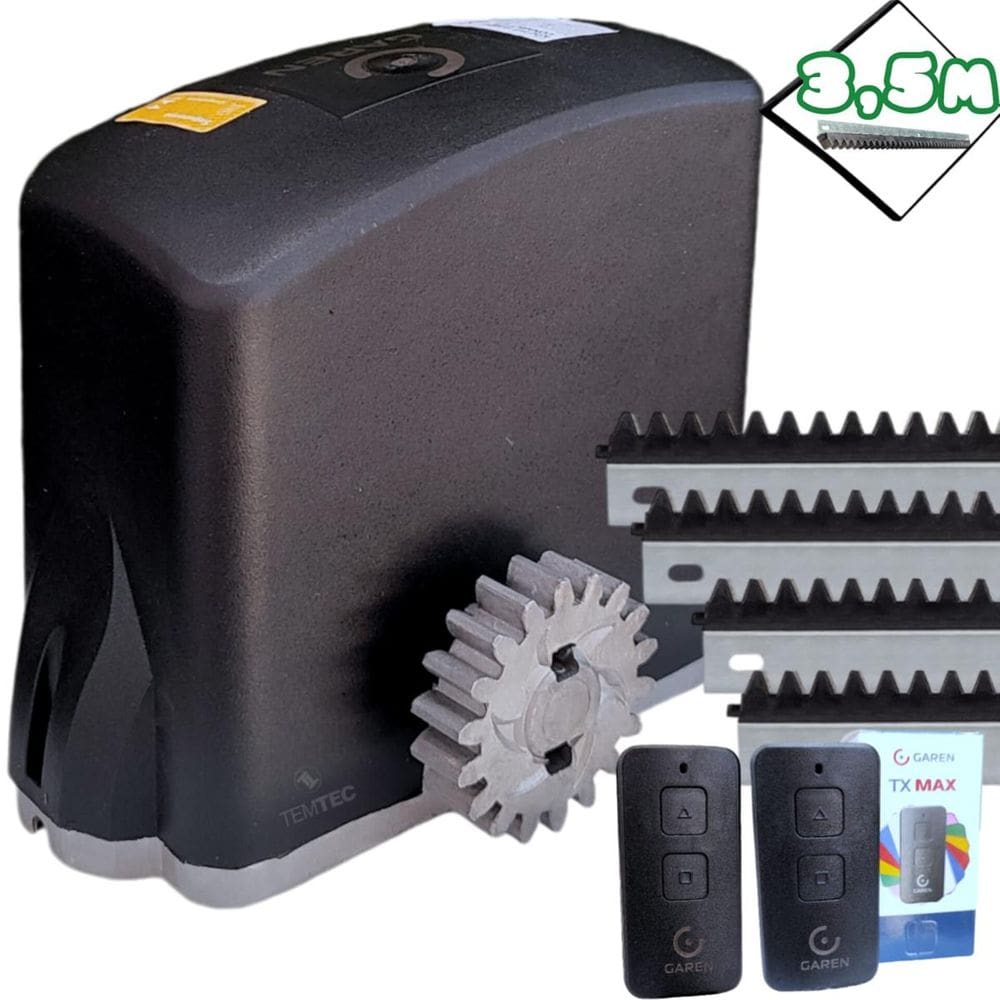 Motor Portão Garen Kdz Turbo 600Kg 1/3CV Super Rápid 7s 3,5m