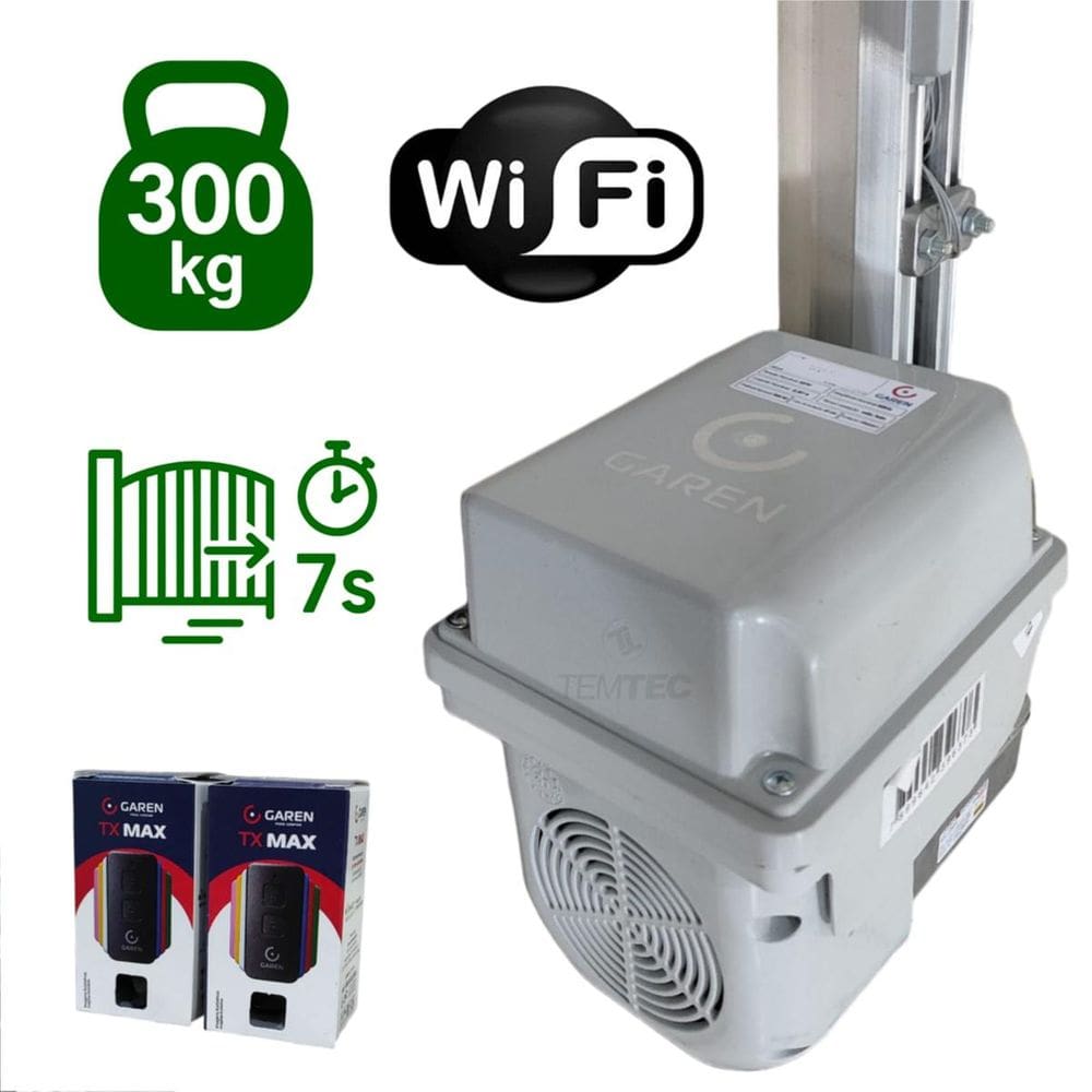 Motor Portão Basculante Garen 7s Wifi Turbo Connect 300kg 2c