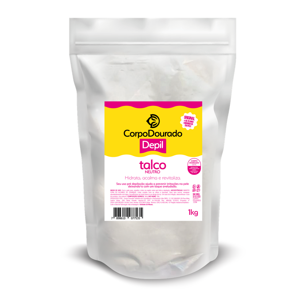 Corpo Dourado Talco Corpo Dourado Depil 1KG