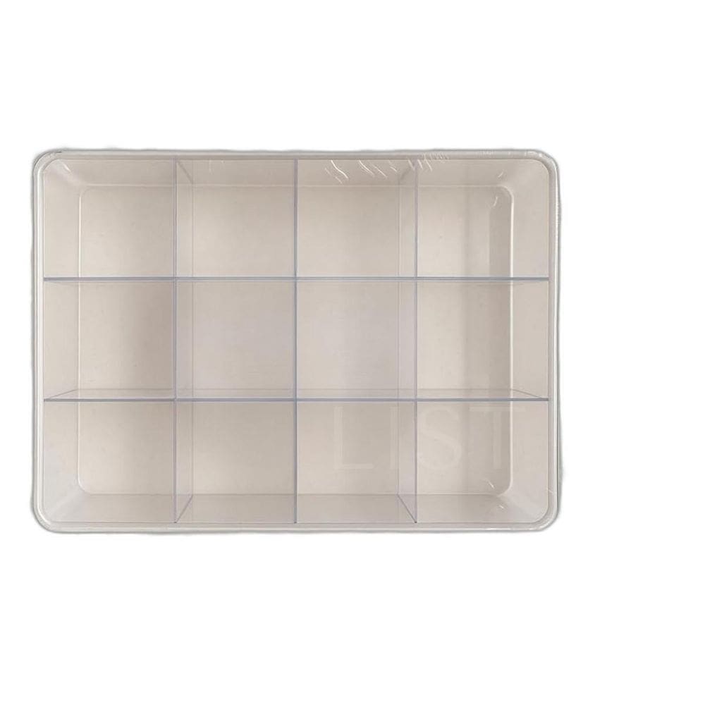 Organizador Com Divisória 6,3L Tampa Resistente Multiuso